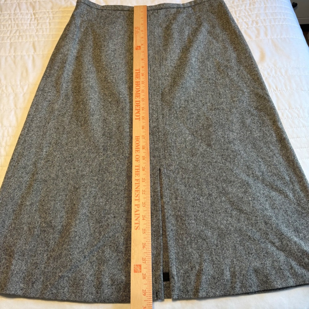 Pendleton Wool Gray Tweed Pencil Skirt Lined Career Classic Office Size 12 - Picture 7 of 7